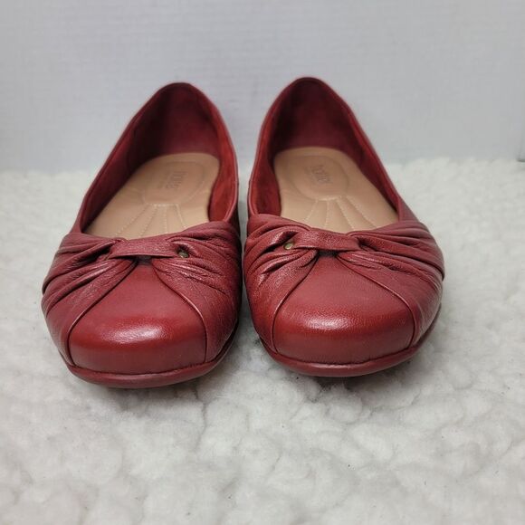 Hotter Appledore Comfort Concept Ballet Shoes Size 9 Red Leather Shoes - Picture 2 of 11
